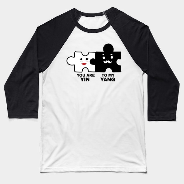 You Are Yin To My Yang Baseball T-Shirt by KewaleeTee